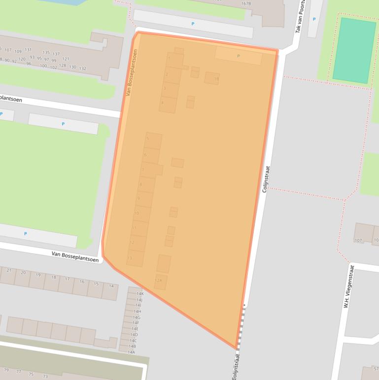 Kaart van postcodegebied 3317PH.