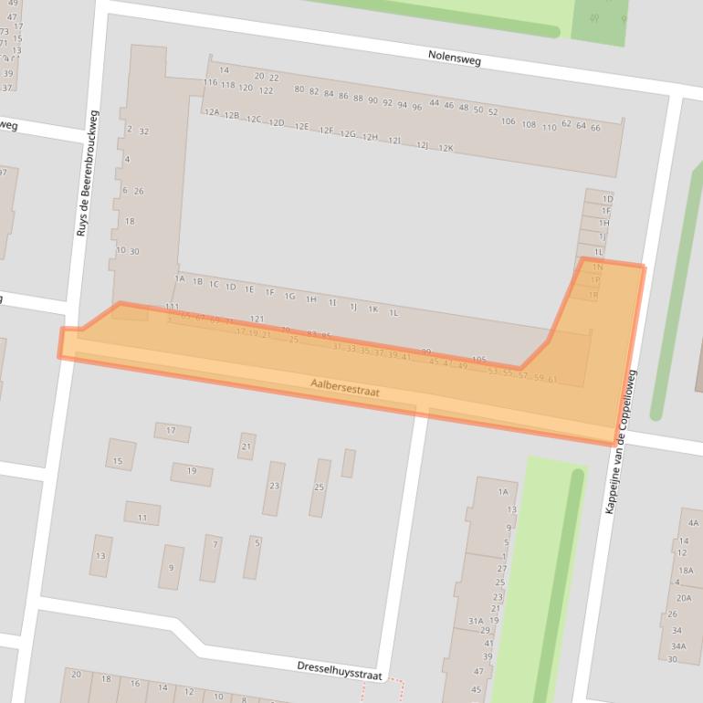 Kaart van postcodegebied 3317RH.