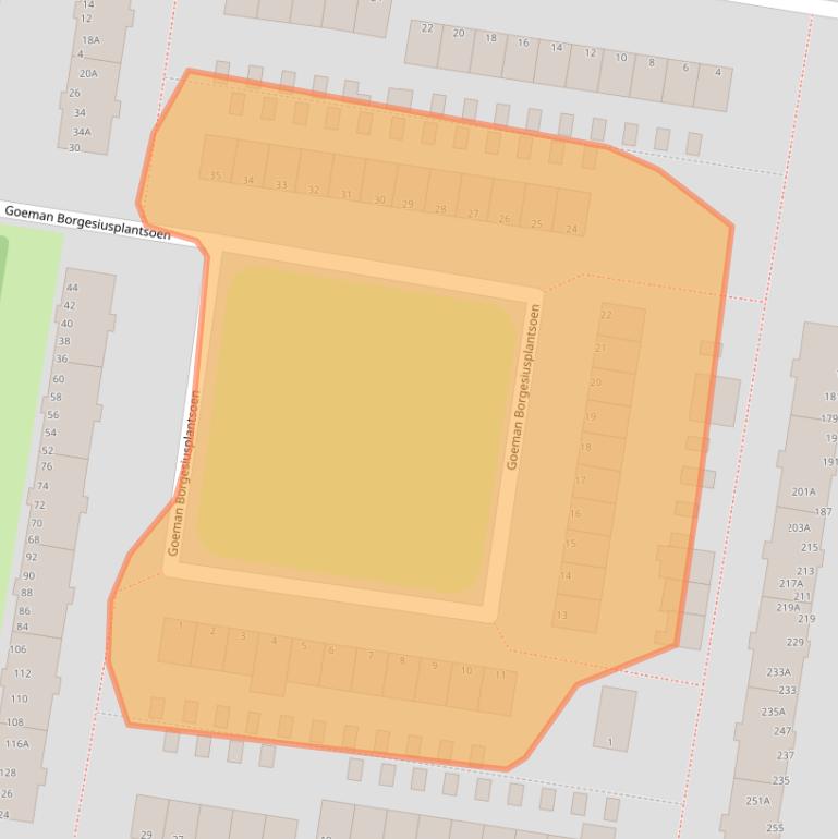 Kaart van postcodegebied 3317RM.