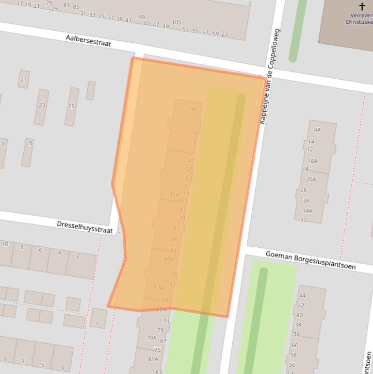 Kaart van postcodegebied 3317RN.