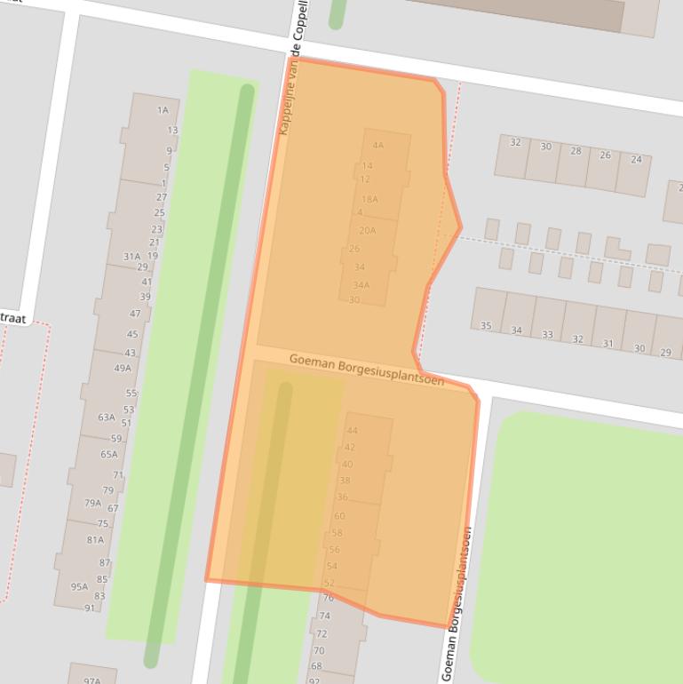 Kaart van postcodegebied 3317RR.