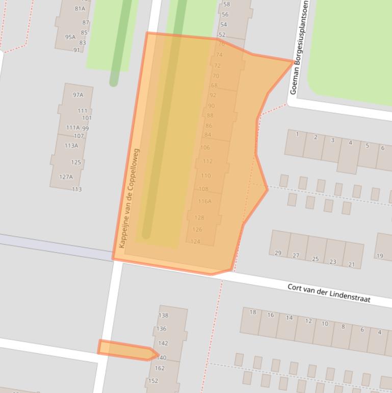 Kaart van postcodegebied 3317RS.