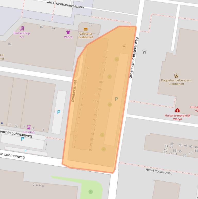 Kaart van postcodegebied 3317SK.