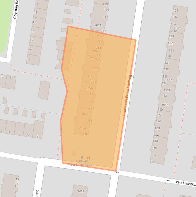 Kaart van postcodegebied 3317SM.