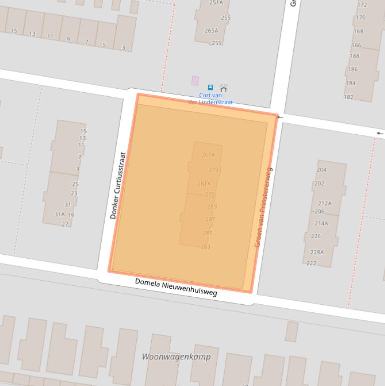 Kaart van postcodegebied 3317SN.