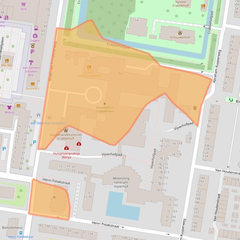 Kaart van postcodegebied 3317SP.