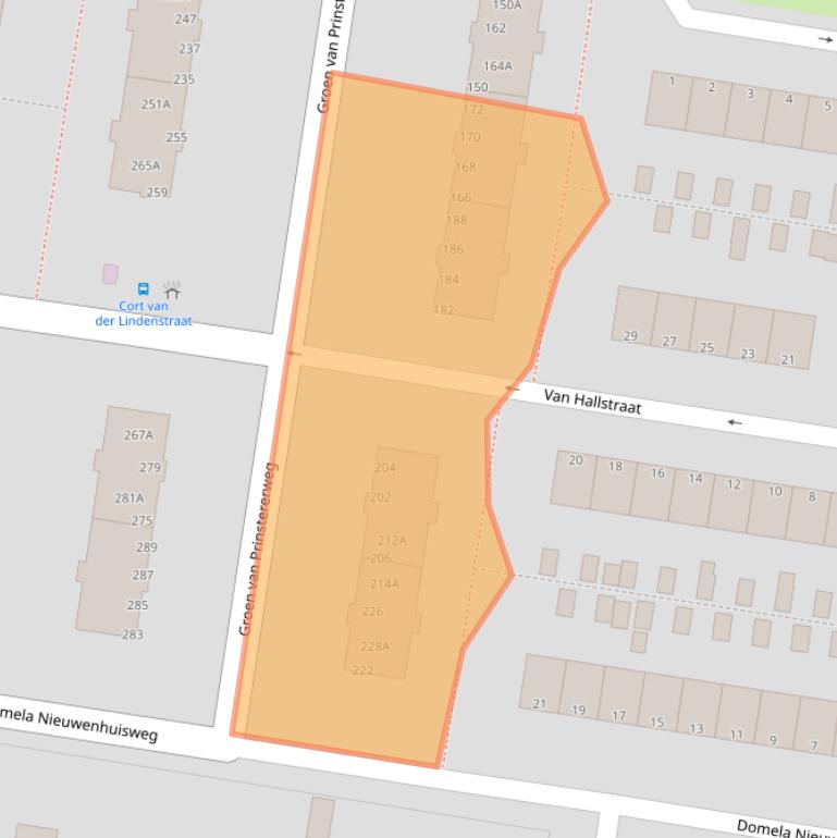 Kaart van postcodegebied 3317ST.