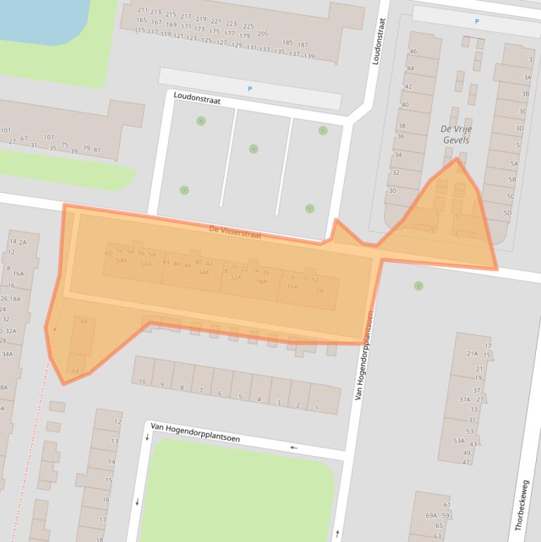 Kaart van postcodegebied 3317TA.