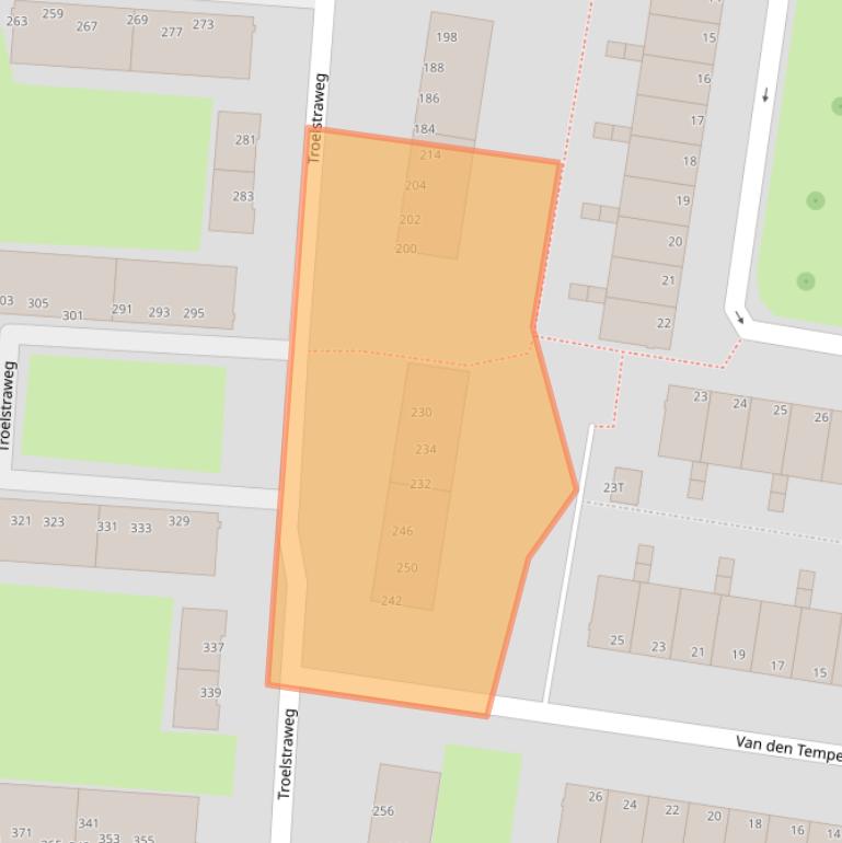 Kaart van postcodegebied 3317TM.