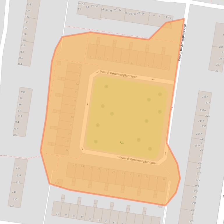 Kaart van postcodegebied 3317TS.