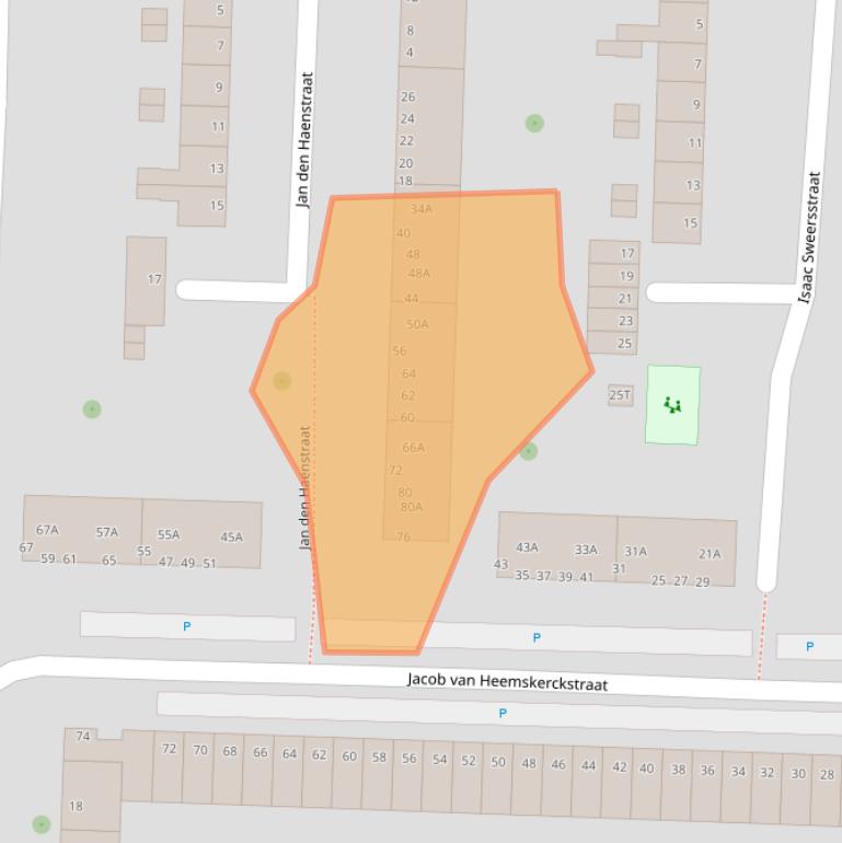 Kaart van postcodegebied 3317VH.