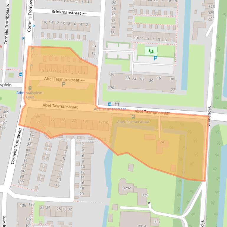 Kaart van postcodegebied 3317WB.