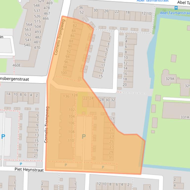 Kaart van postcodegebied 3317WG.