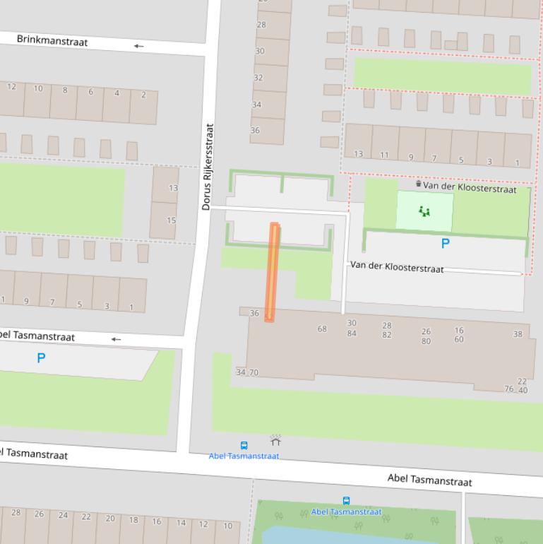Kaart van postcodegebied 3317WS.