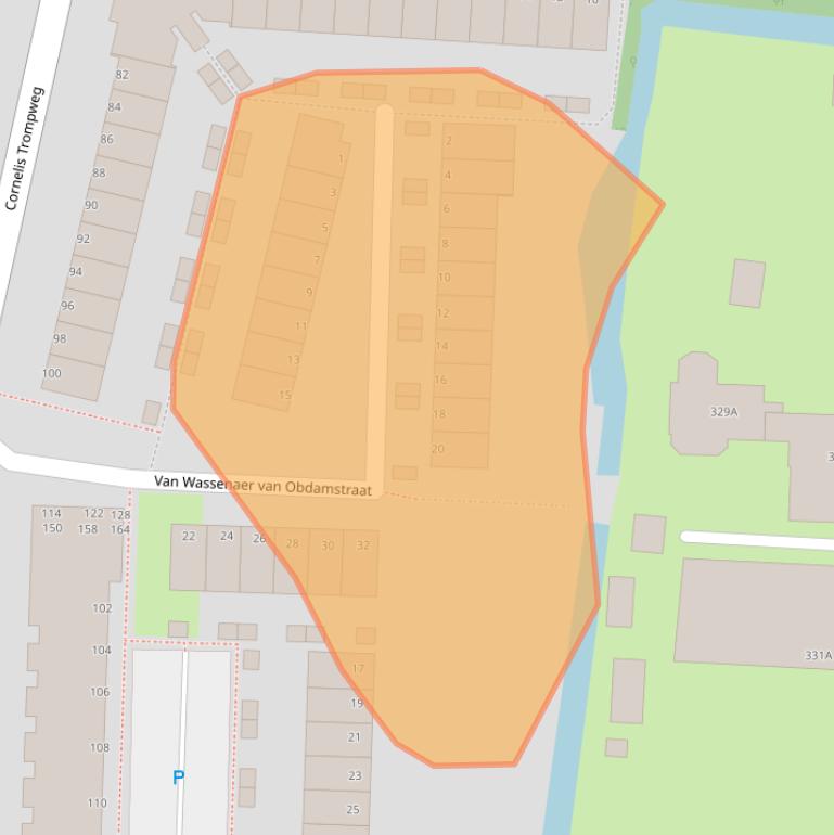 Kaart van postcodegebied 3317WX.