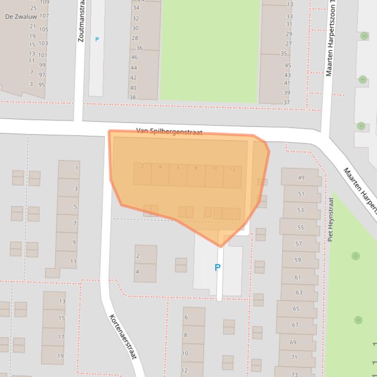Kaart van postcodegebied 3317XL.