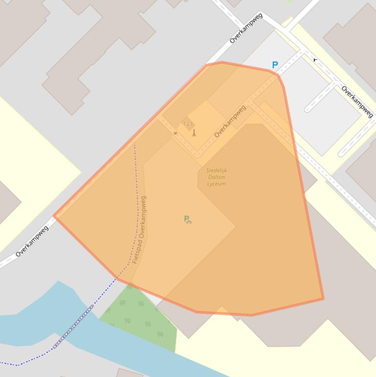 Kaart van postcodegebied 3318AN.