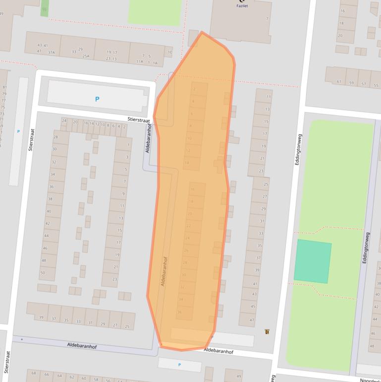 Kaart van postcodegebied 3318BB.