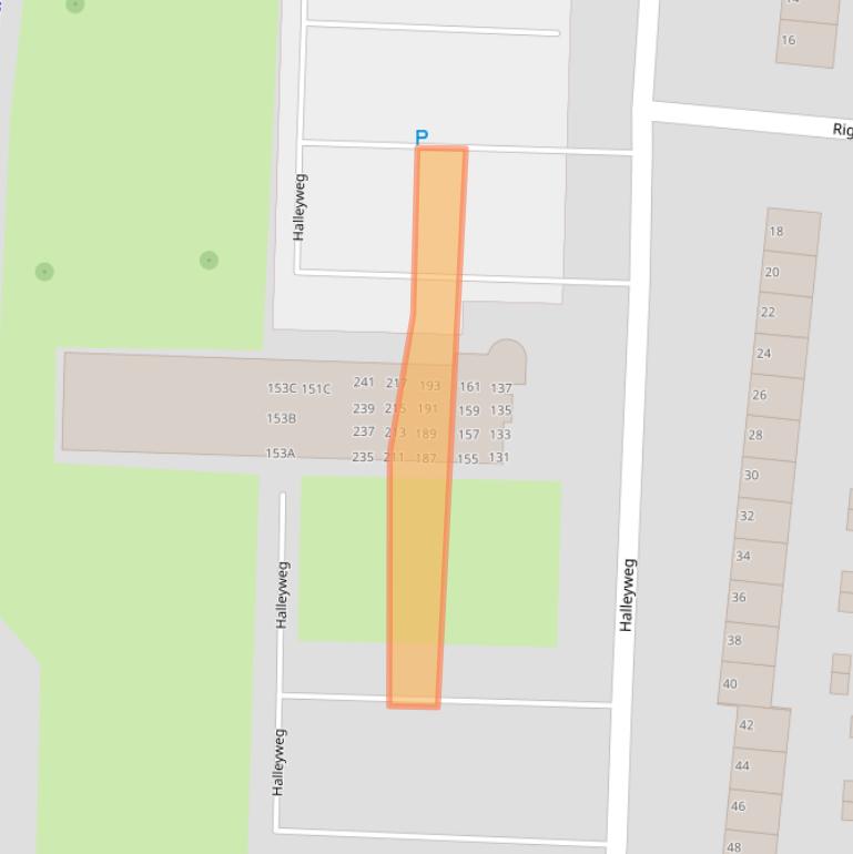 Kaart van postcodegebied 3318CG.