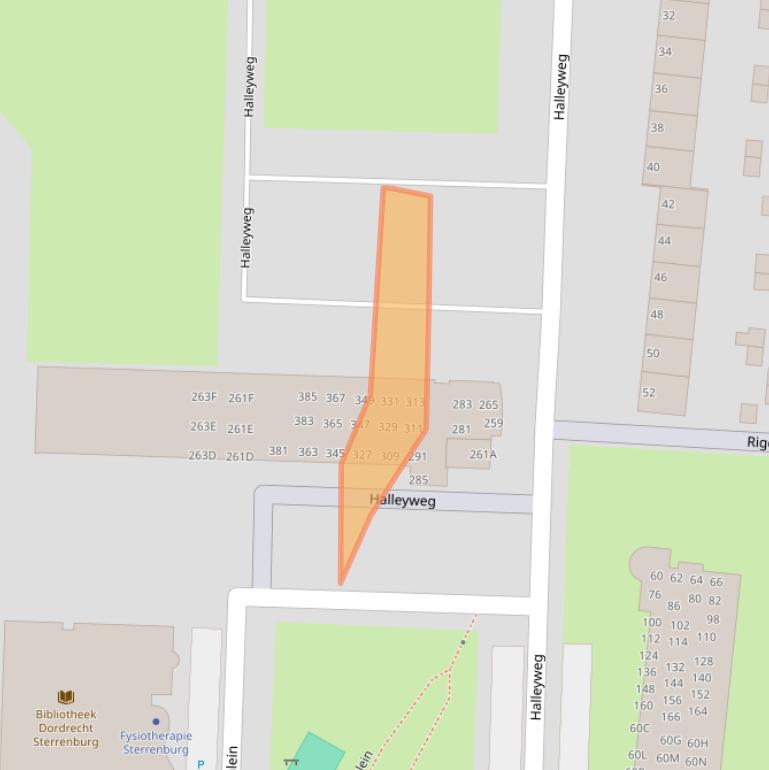 Kaart van postcodegebied 3318CK.