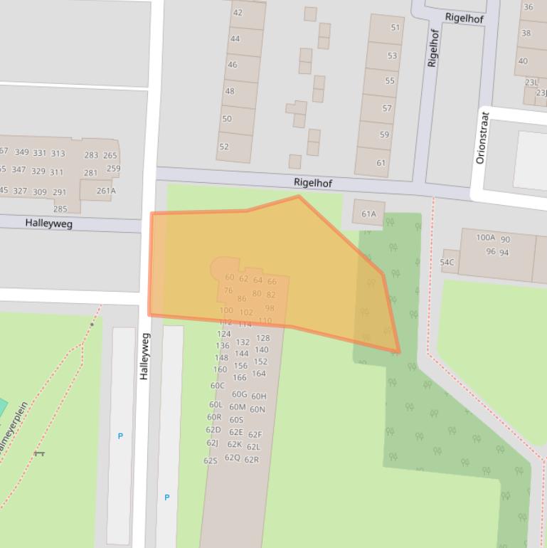 Kaart van postcodegebied 3318CN.