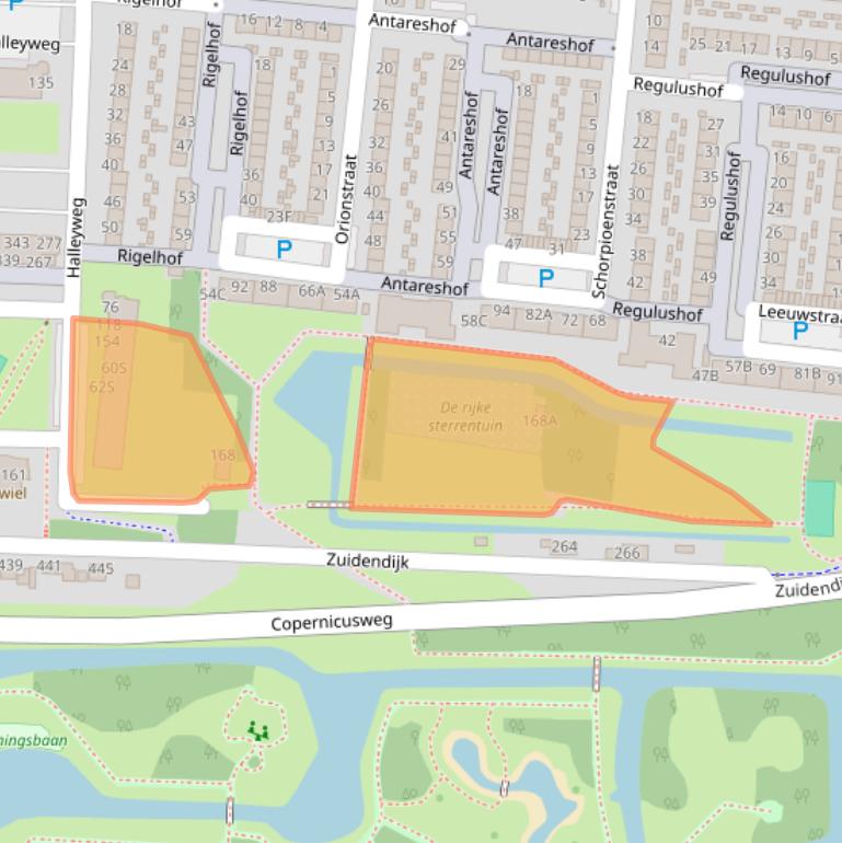 Kaart van postcodegebied 3318CP.