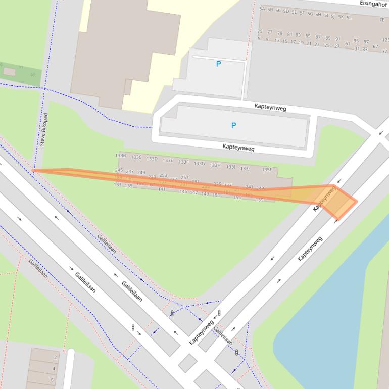 Kaart van postcodegebied 3318EH.