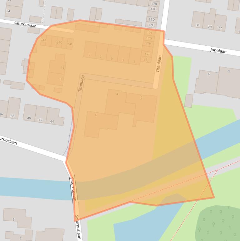 Kaart van postcodegebied 3318ET.