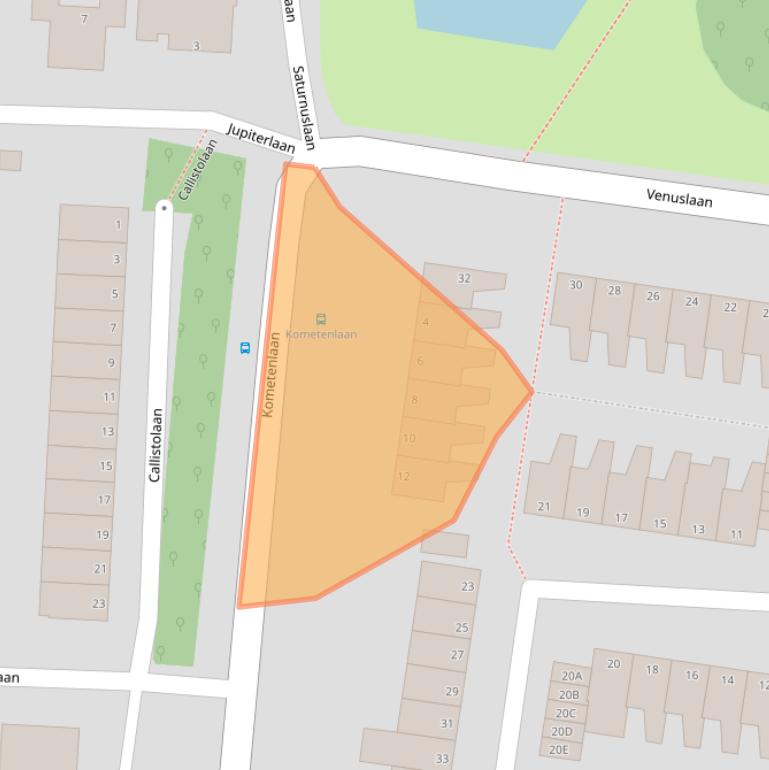 Kaart van postcodegebied 3318JD.