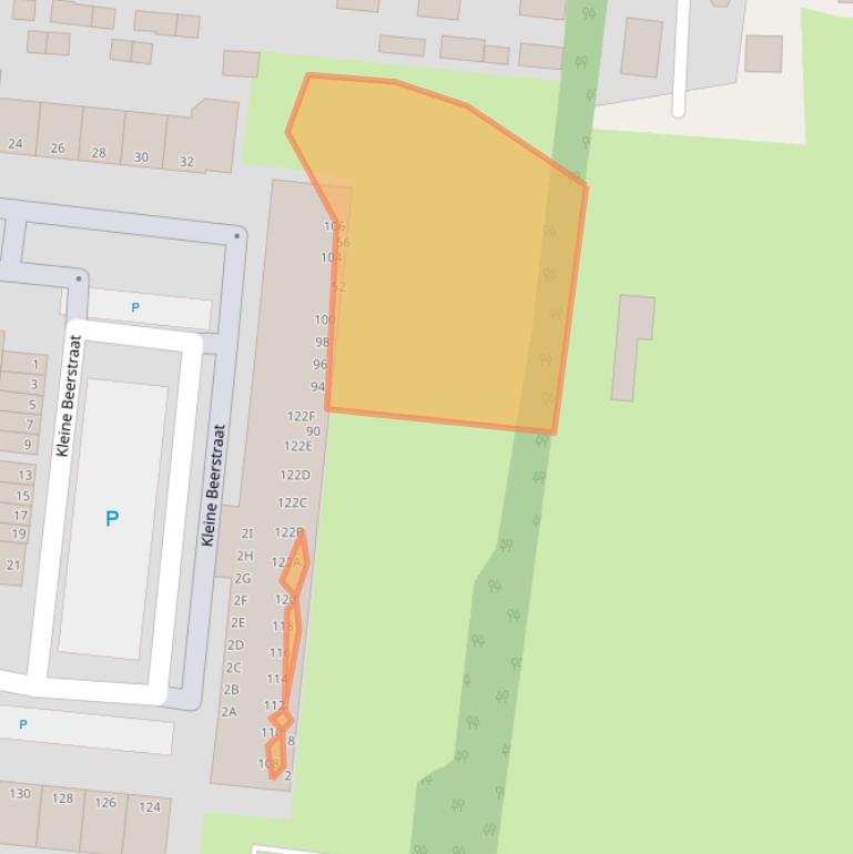 Kaart van postcodegebied 3318RG.