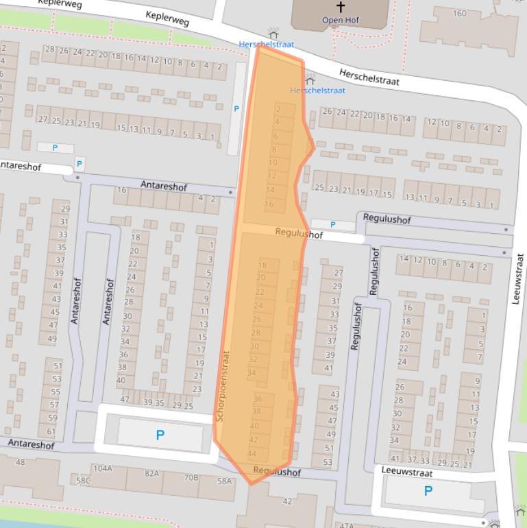 Kaart van postcodegebied 3318TN.