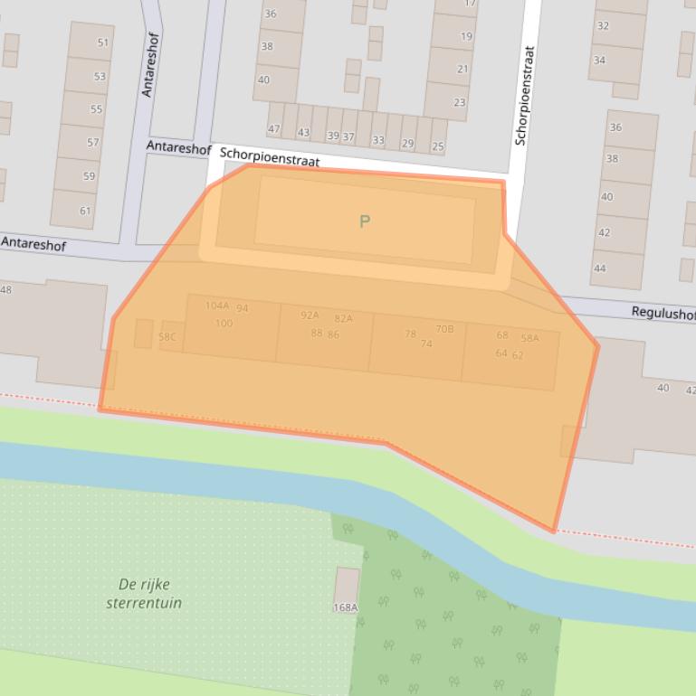 Kaart van postcodegebied 3318TP.