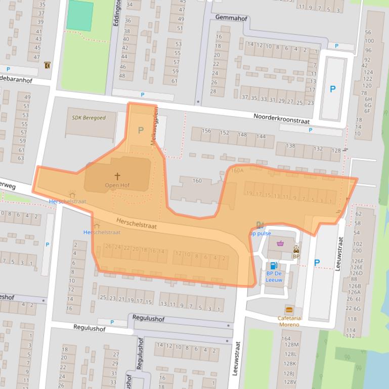 Kaart van postcodegebied 3318VA.