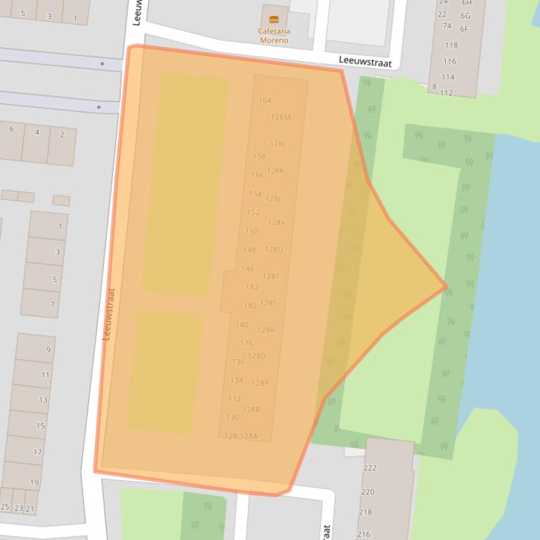 Kaart van postcodegebied 3318VH.