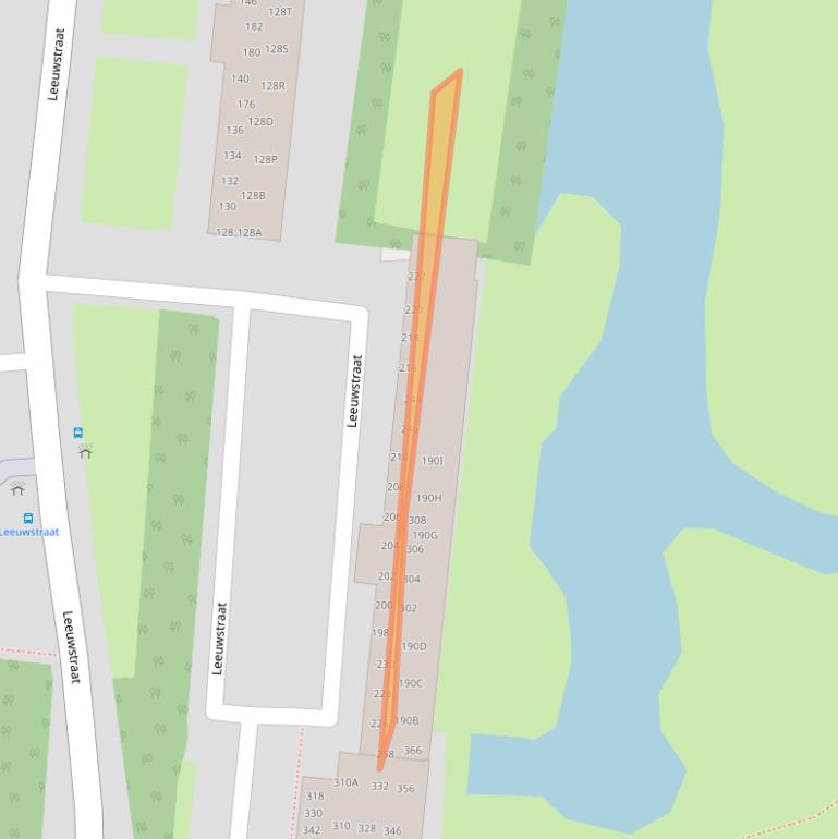 Kaart van postcodegebied 3318VK.