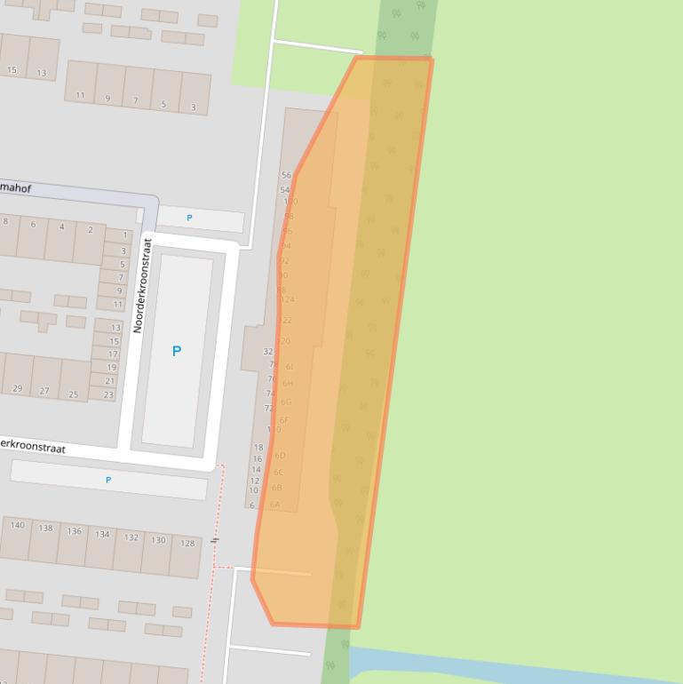 Kaart van postcodegebied 3318VS.