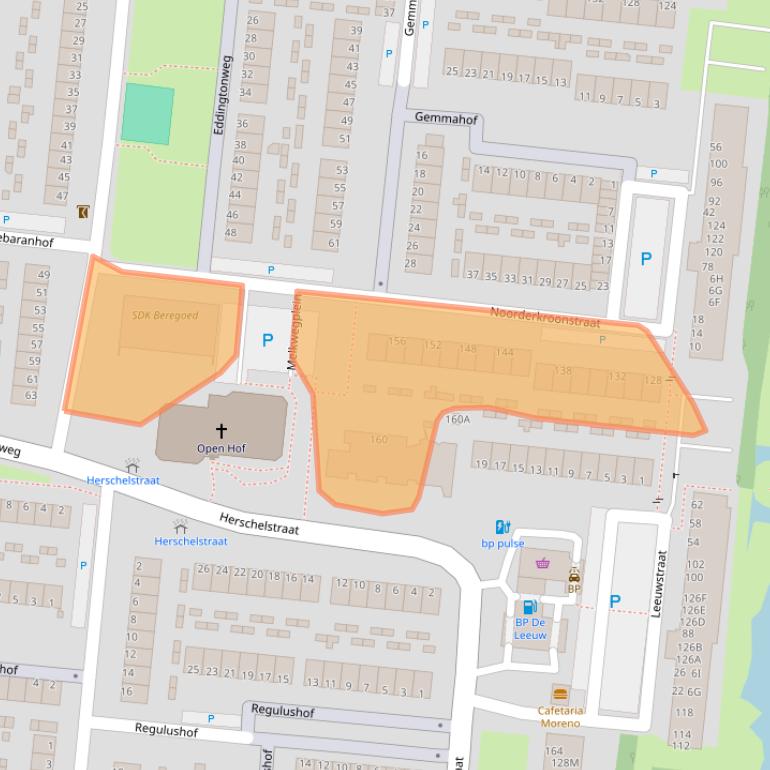 Kaart van postcodegebied 3318VT.