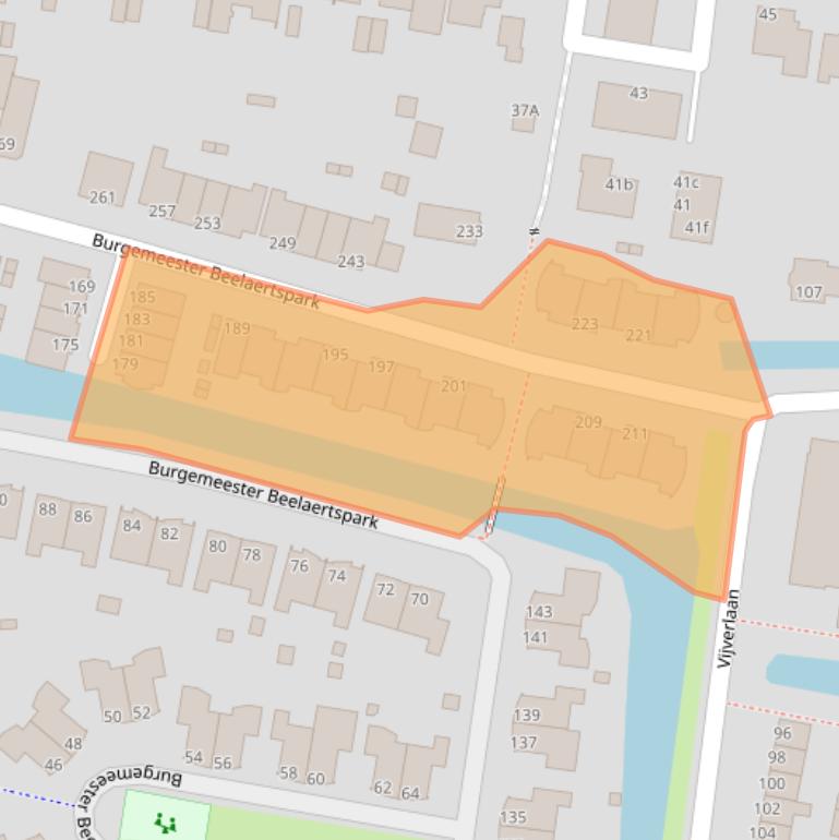 Kaart van postcodegebied 3319AR.