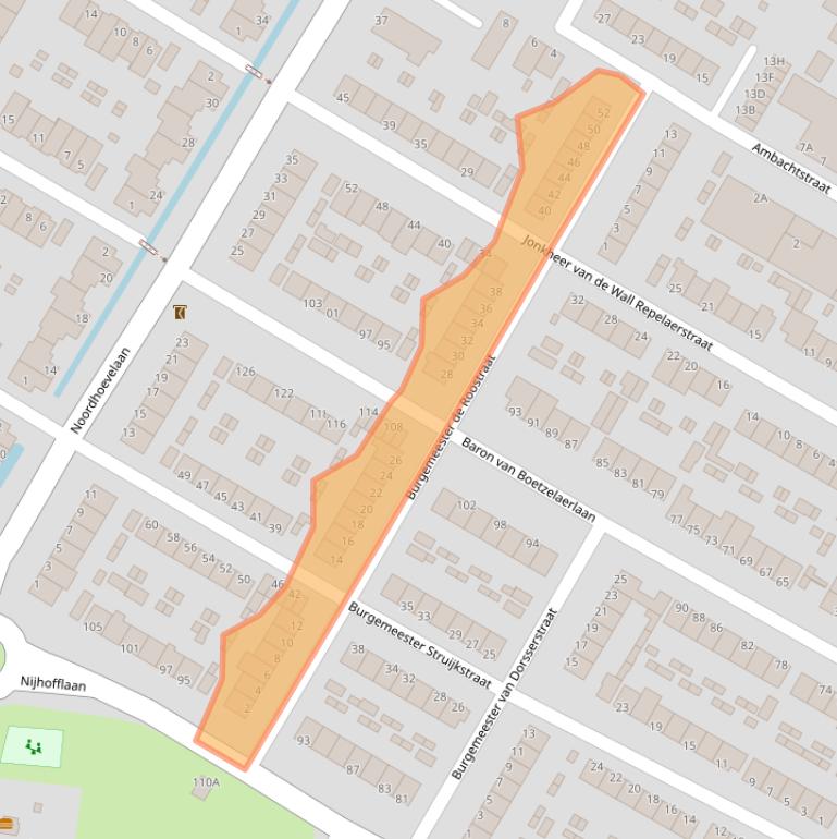 Kaart van postcodegebied 3319CC.