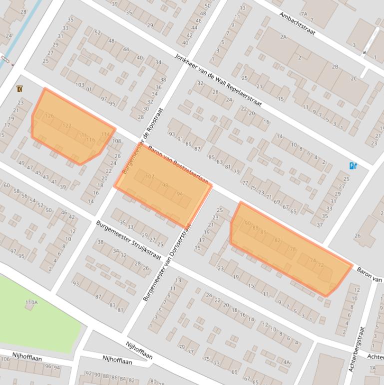 Kaart van postcodegebied 3319CN.