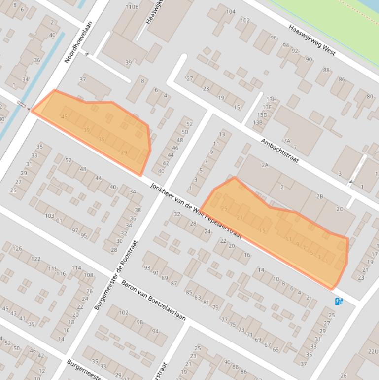 Kaart van postcodegebied 3319CP.