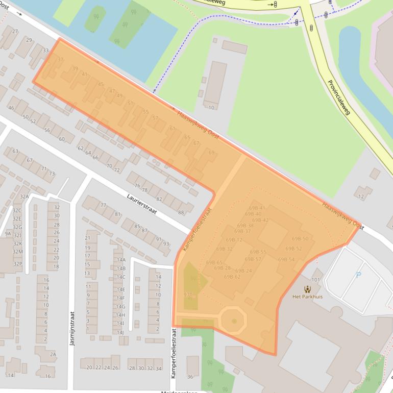 Kaart van postcodegebied 3319GB.