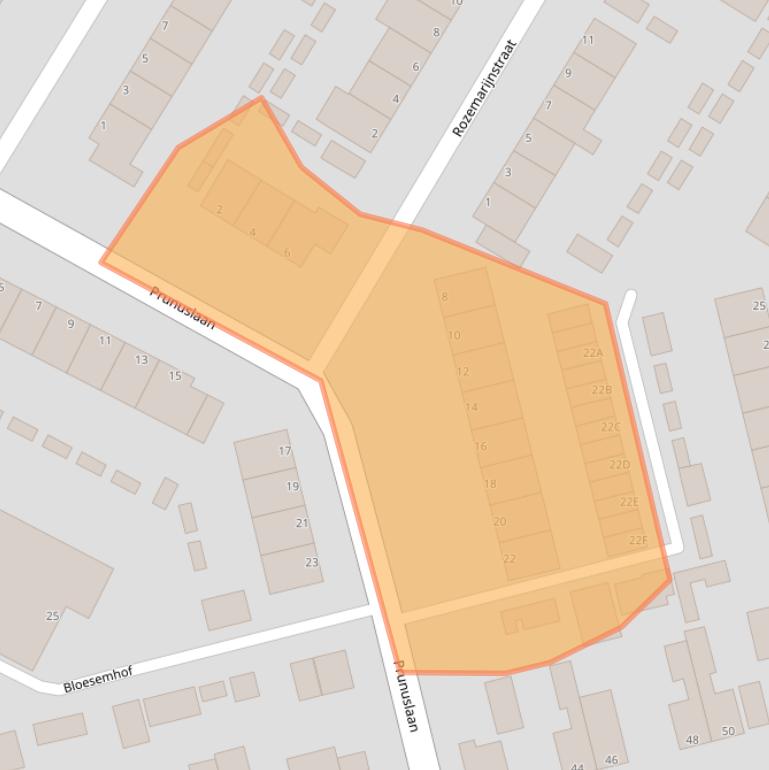 Kaart van postcodegebied 3319HT.