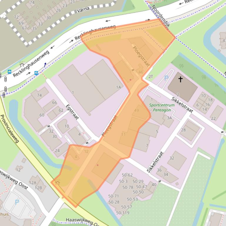 Kaart van postcodegebied 3319LG.