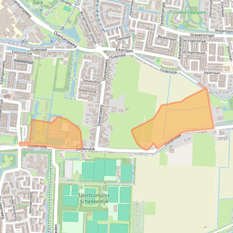 Kaart van postcodegebied 3319LK.