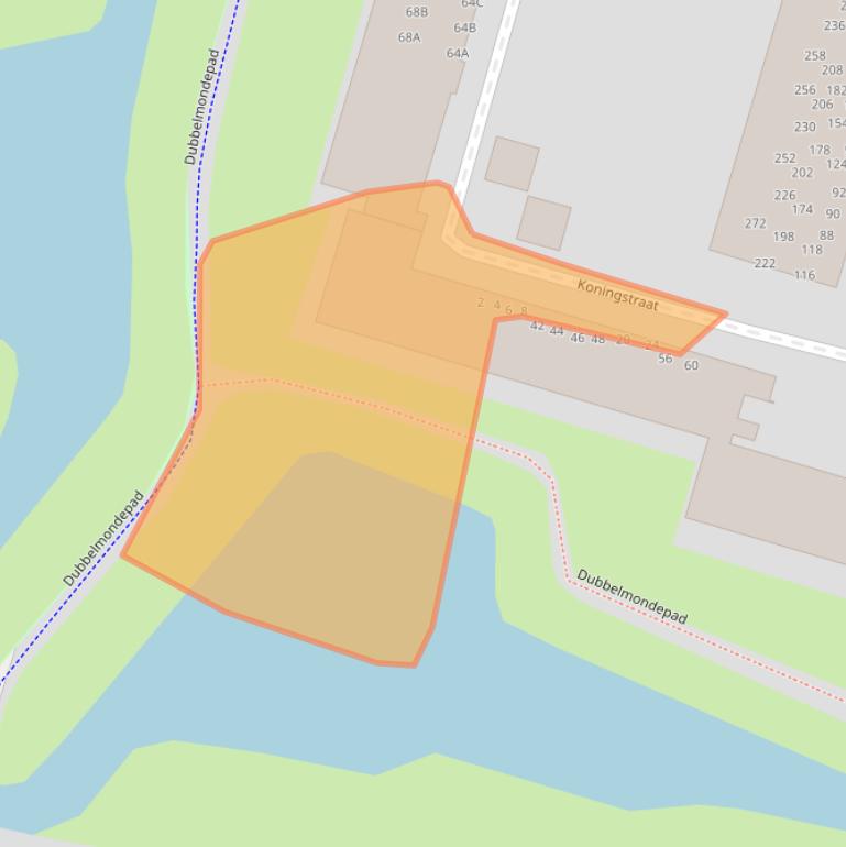 Kaart van postcodegebied 3319PA.