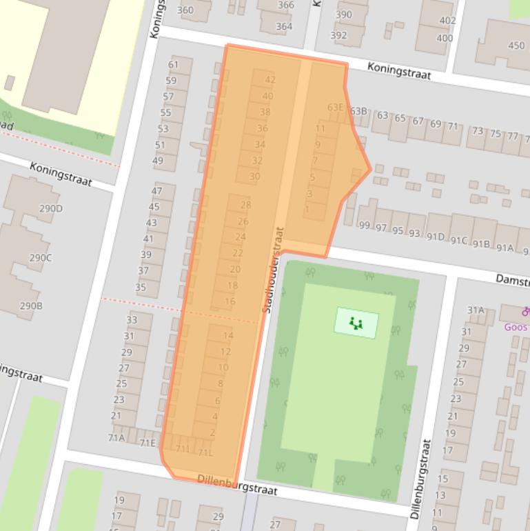 Kaart van postcodegebied 3319RM.