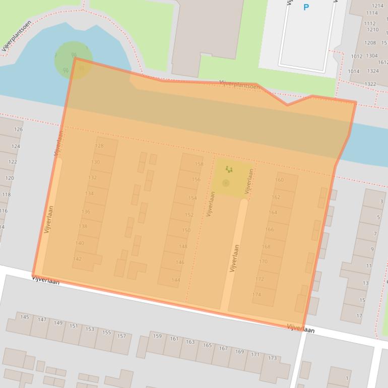Kaart van postcodegebied 3319SV.