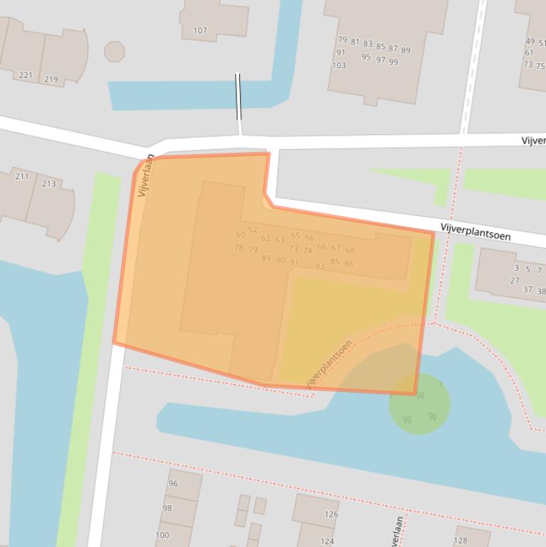 Kaart van postcodegebied 3319SX.