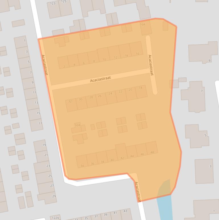 Kaart van postcodegebied 3319VB.